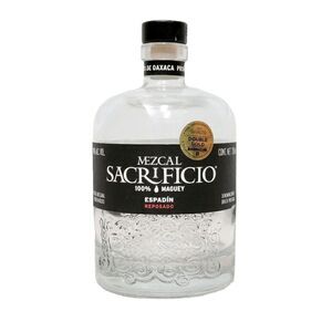 EMPTY Collectible Top Shelf Tequila Mezcal Sacrificio Reposado Bottle